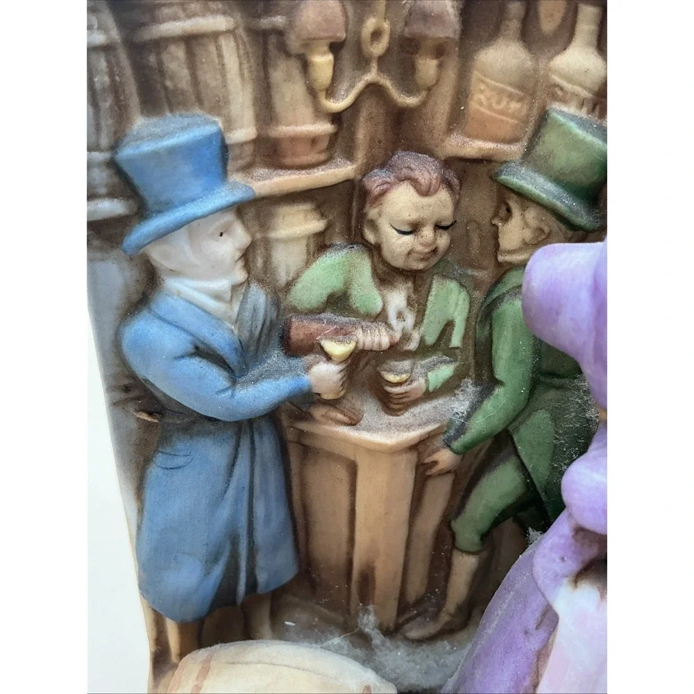 Vintage Boord's Distillery Ceramic Decanter Cat and Barrel Early‎ English Tavern